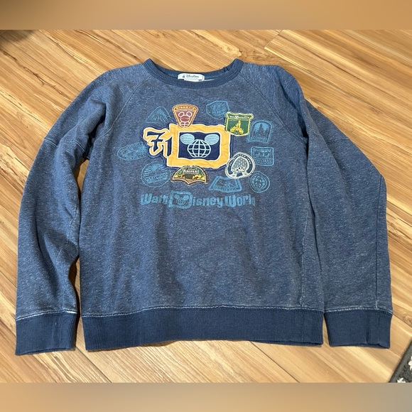 Disney Parks Icons Navy Blue Sweater Size Small - Picture 1 of 2